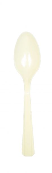 Besteck - Plastik - Löffel - Creme - 10 Stück