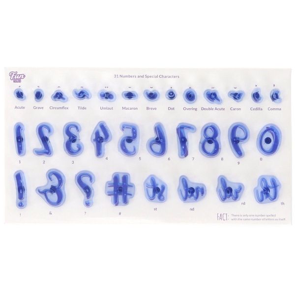 PME Fun Fonts - Numerals & Special Stempelset - Characters