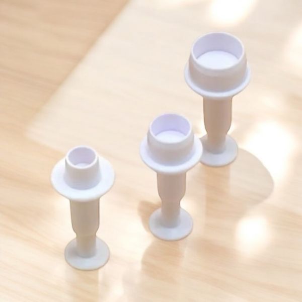 Ausstecher mit Auswurf - Kleine Kreise - 3 Stück