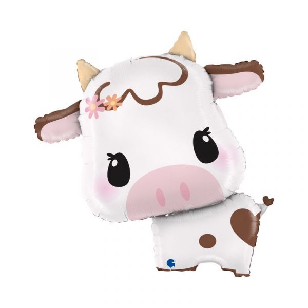 Folienballon - niedliche Kuh - 64cm