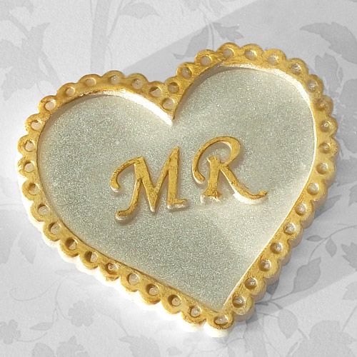 Katy Sue Designs Mr Heart / Silikonform Herz "MR"