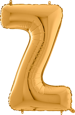 Folienballon - "Z" - Gold - 66cm