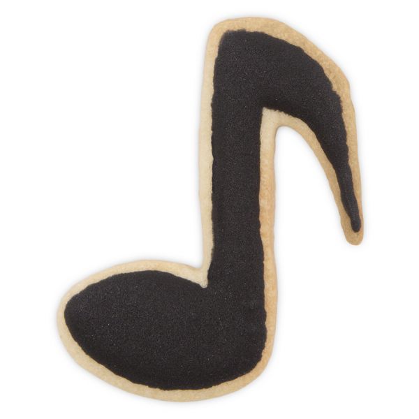 Ausstecher - Edelstahl - Musik - Note - 7cm