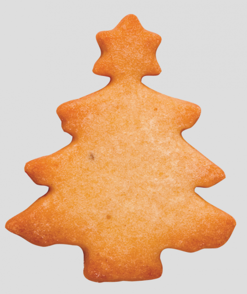 Ausstecher - Edelstahl - Weihnachten - Tannenbaum mit Stern - 9.5cm