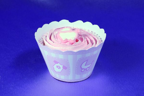 Cupcake Wraps Baby Pink 12Stk.