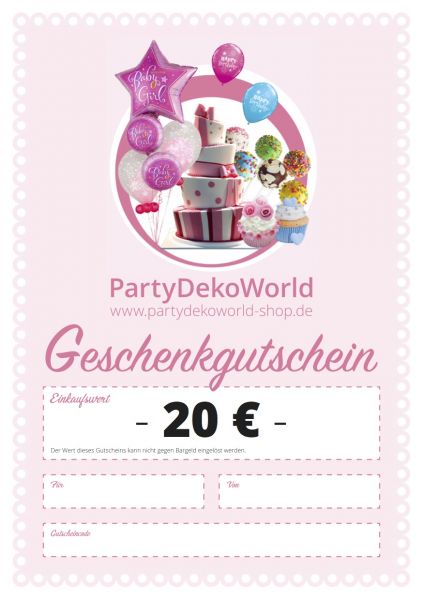 20 Euro Gutschein als SOFORT PDF Download