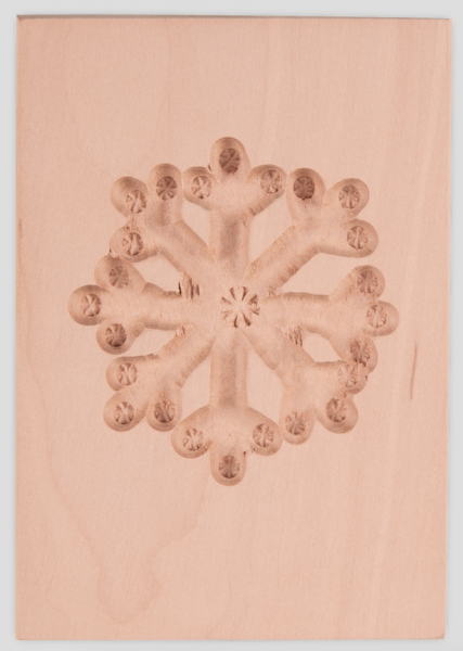 Städter - Springerle-Model - Eiskristall - Birnbaum - 6x8cm