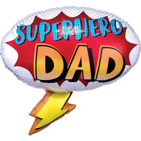 Folienballon - Vatertag - Superhero Dad - 68cm