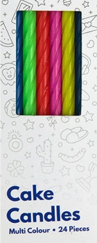 Kerzen - Mix - Bunt - 24 Stück - 9cm