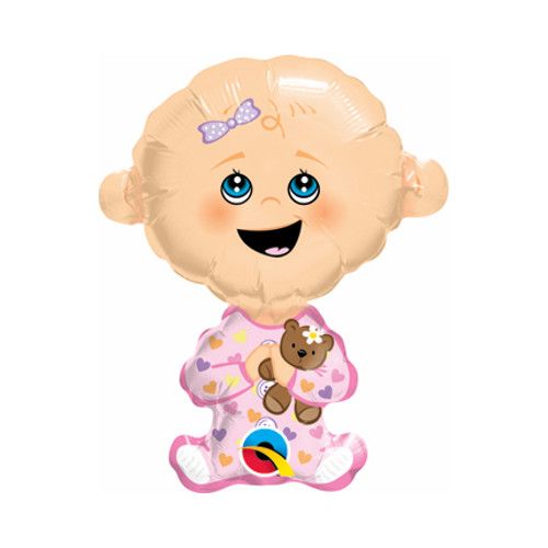 Folienballon - Babyshower/Geburt - Baby - Mädchen/Girl - Mini - 35cm