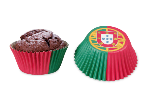 Cupcake/Muffin Förmchen - Portugal - 50 Stück