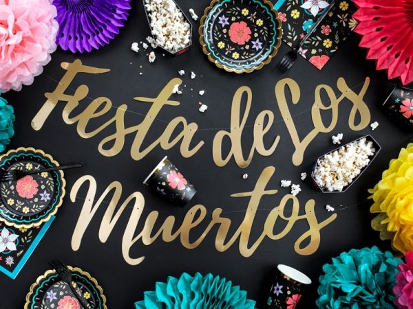 Banner/Girlande - Halloween - Fiesta de los muertos - 1.60cm