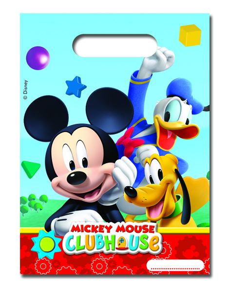Partytüten - Plastik - Micky Maus - Playful - 6 Stück