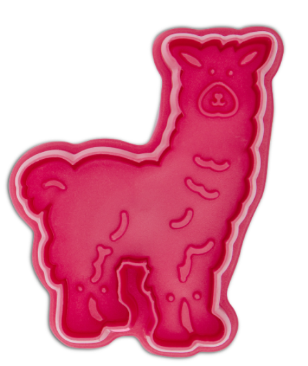 Ausstecher mit Auswurf - Kunststoff - Lama - 7cm
