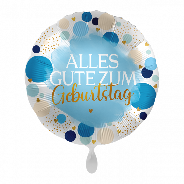 Folienballon-Rund-Alles Gute zum Geburtstag-Ø 43cm