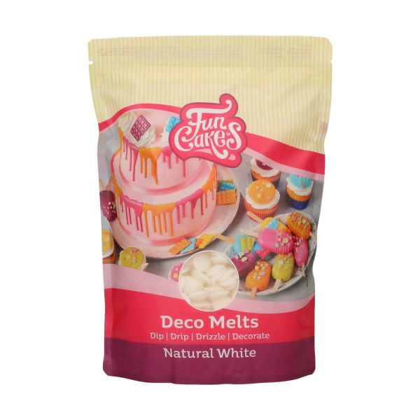 FunCakes - Deco Melts - Natürliches Weiß- Kein E171 - 1Kg