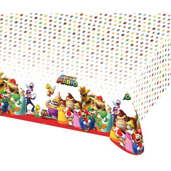 Tischdecke - Plastik - Super Mario - 120x180cm