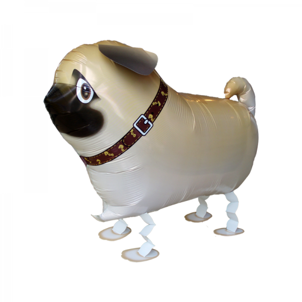 Folienballon - Walking Balloon - Hund/Mops - 55cm