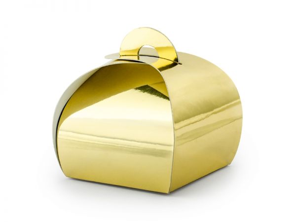 Geschenkboxen - gold - 10 Stück - 6x6cm