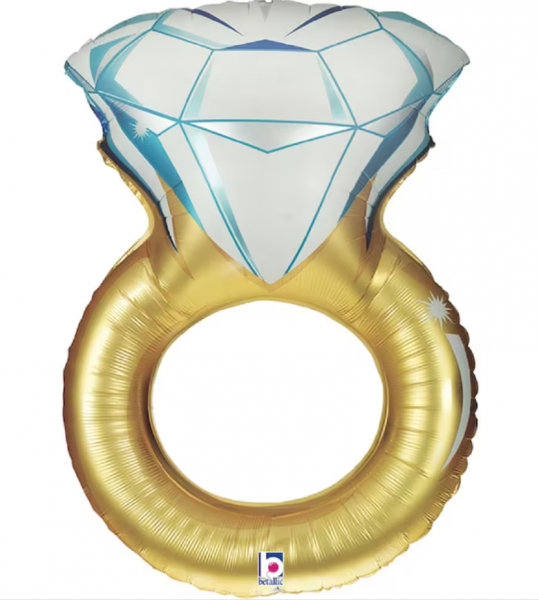 Folienballon - Ring - Gold - 86cm