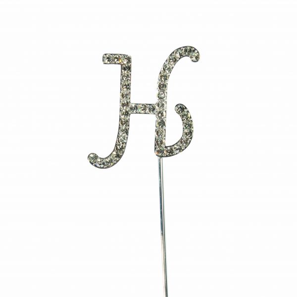 Cake Topper - Diamanten - Buchstabe H