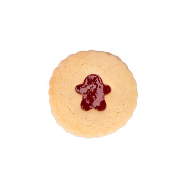 Linzer-Weihnachtsausstecher - Lebkuchenmann - gewellt- doppelseitig - ø 5.5 cm / H 3 cm