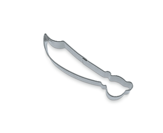 Ausstecher - Edelstahl - Piratenschwert/Säbel - 9cm
