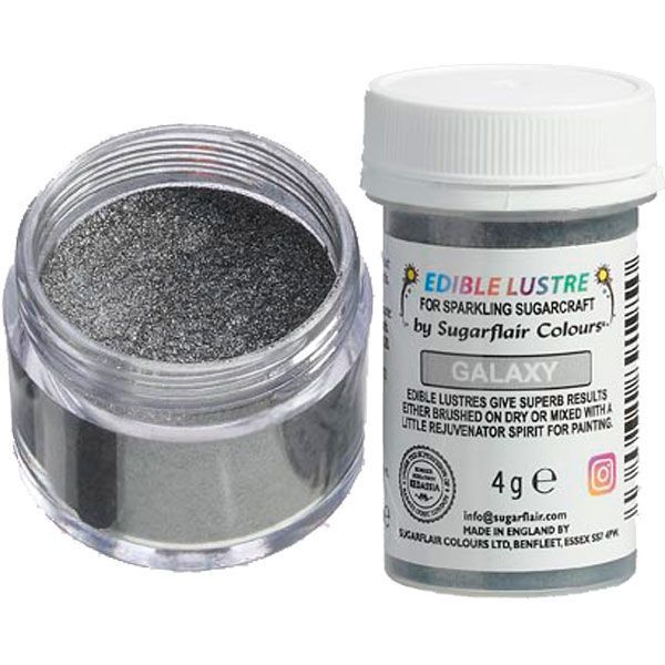 Sugarflair - Puderfarbe - Silber Galaxy - 4g