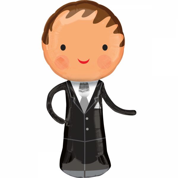 Folienballon - Hochzeit/Wedding - Bräutigam - 48x101cm