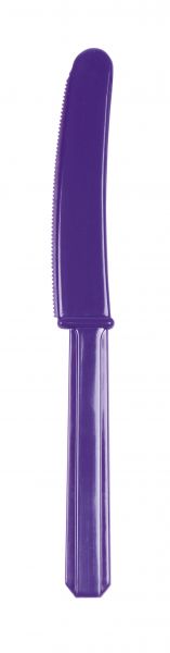 Besteck - Plastik - Messer - Purple - 10 Stück