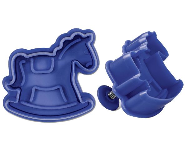 Ausstehcer mit Auswurf - Kunststoff - Schaukelpferd - 5cm