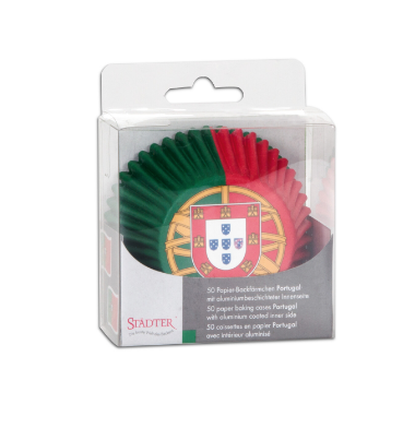 Cupcake/Muffin Förmchen - Portugal - 50 Stück