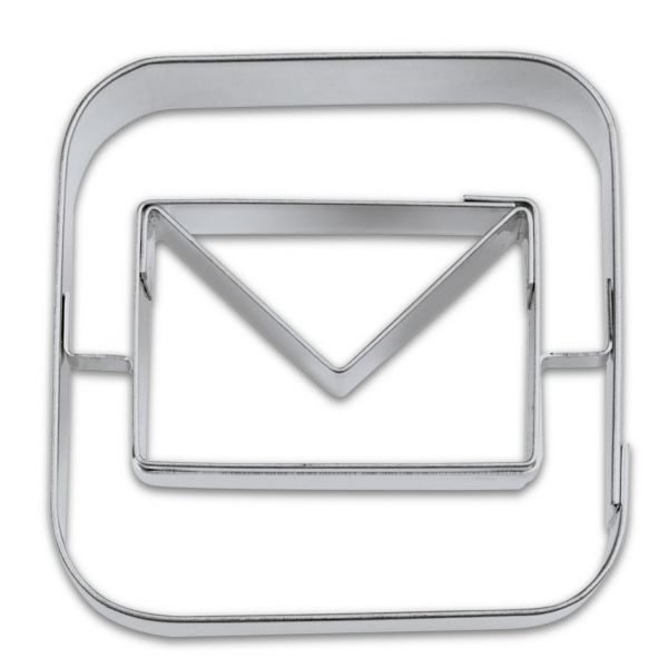 Ausstecher - Edelstahl - Email App - 5cm