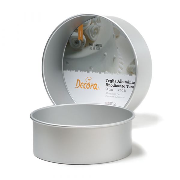 Aluminium Backform Rund Extra Tief Ø 30 x 10cm