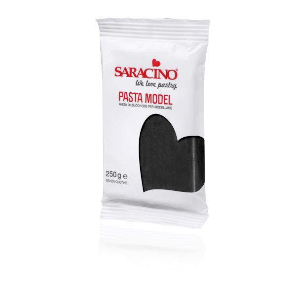 Saracino - Modellierpaste - Pasta Model - Schwarz - 250g