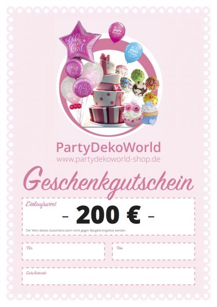 200 Euro Gutschein als SOFORT PDF Download