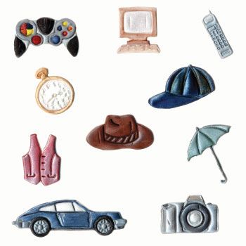 FMM Ausstecher / Tappits "Männer Accessoires" 2 Teilig