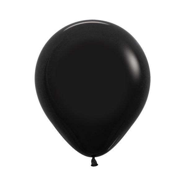 Profi Latexballon - Matt Schwarz - 45cm
