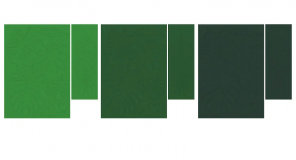 Tischdeko - Tropische Blätter - Aloha - Grün - 21tlg