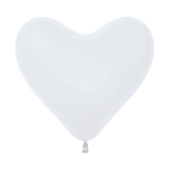 Profi-Latexballons - Herz - Weiß 30cm