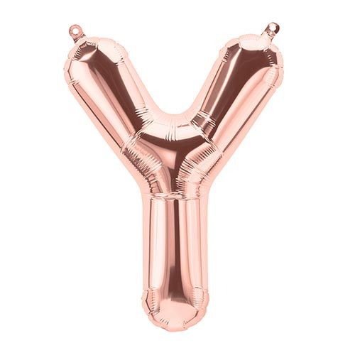 Folienballon - "Y" - Rosegold - 41cm