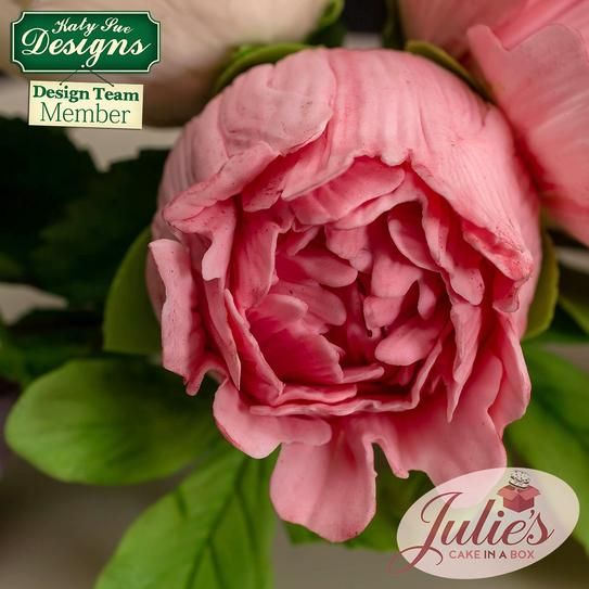 KatySue - Silikonform - Pfingstrosen Blätter - Veiner