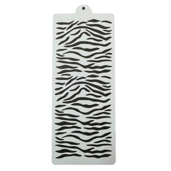 Schablone für Kuchen/Kekse - Tiger Muster - 28x11cm