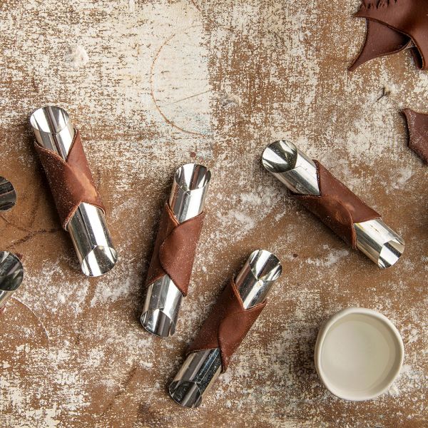 Decora Formen für Sizilanische Cannoli 6 Stück Durchmesser 2.5cm Höhe 12.5cm