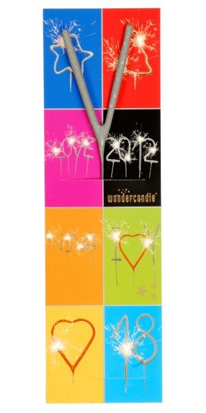 Wunderkerze - Buchstabe - V