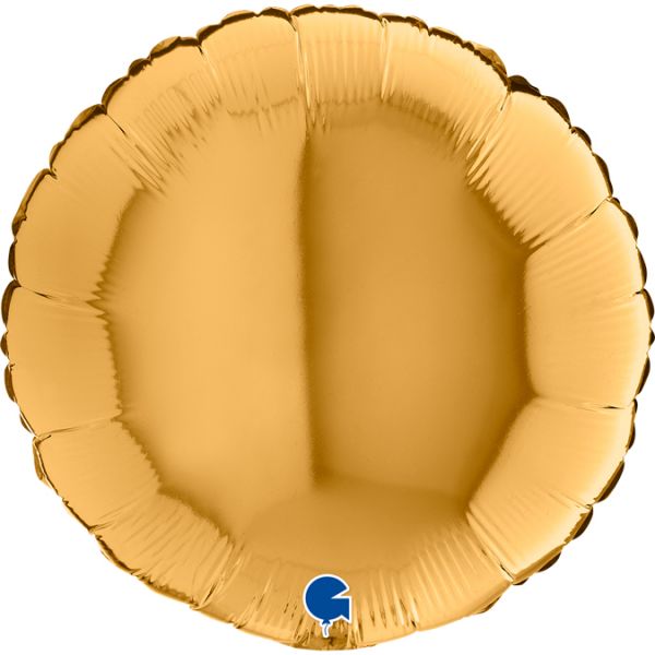 Folienballon Rund/Keis - Gold - 90cm
