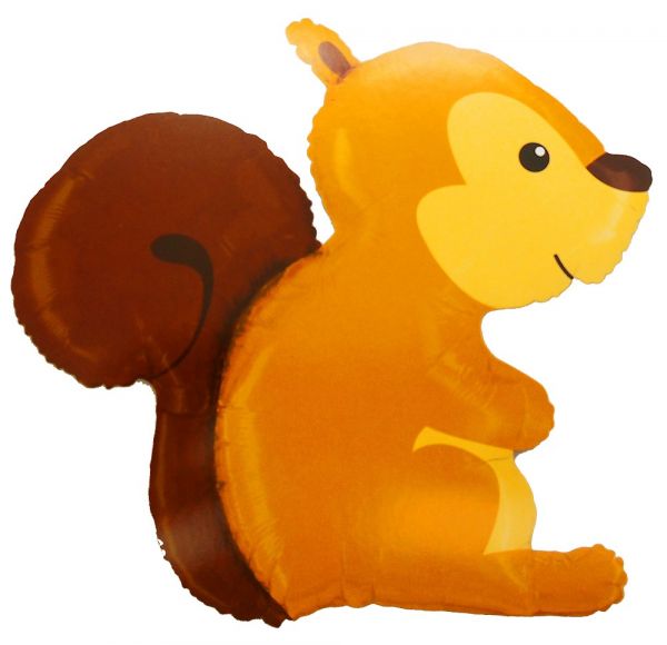 Folienballon - Wald- Eichhörnchen - 91cm