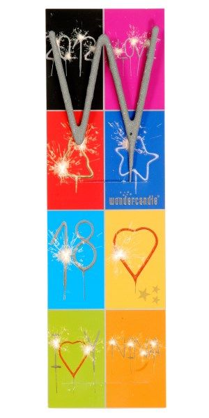 Wunderkerze - Buchstabe - W