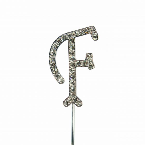Cake Topper - Diamanten - Buchstabe F