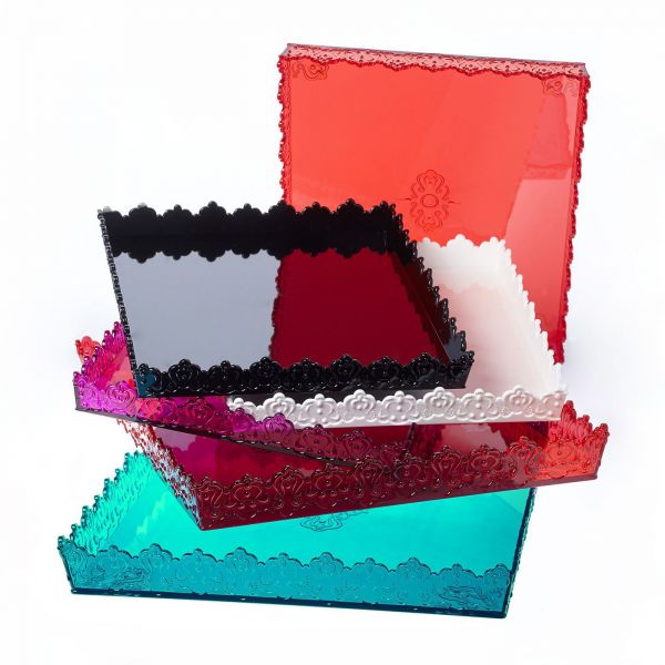 Pavoni Servierplatte -Mignon- 32x26cm rot